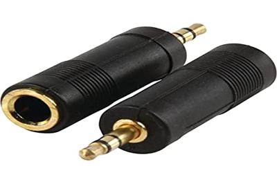 3.5mm male-6.35mm female gold