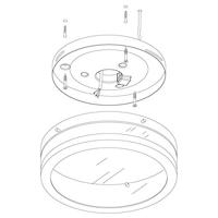 Eglo Badkamer plafondlampLed Palermo 22,5cm - 94998 - thumbnail