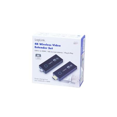 LogiLink HDW0104 Draadloze HDMI-set 30 m