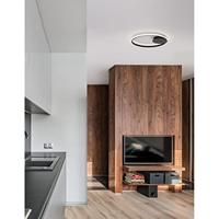 Lyora Ronde plafondlampFuline zwart Ø 50cm - 9348073 - thumbnail