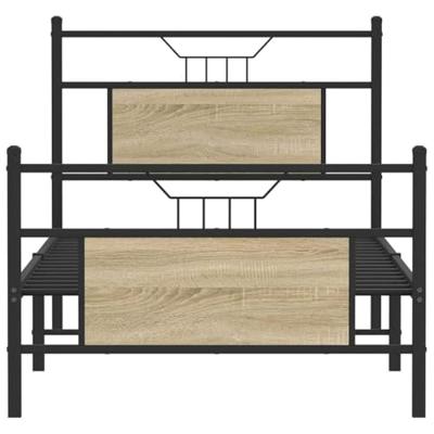 Bedframe zonder matras hout sonoma eikenkleurig 90x200 cm