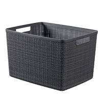 Curver jute mandje L 20 liter donkergrijs - thumbnail