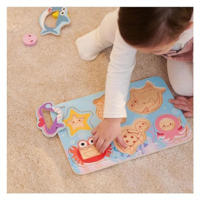 Classic World world houten puzzel oceaan dieren, 13st.