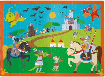 Scratch legpuzzel Riddergevecht 60 stukjes Scratch legpuzzel Riddergevecht 60 stukjes