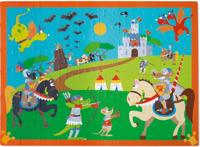 Scratch legpuzzel Riddergevecht 60 stukjes - thumbnail