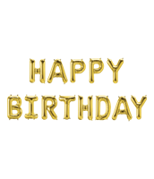 Folie ballon slinger - Happy birthday - thumbnail