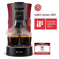 Philips CSA240/90 SENSEO Select Koffiepadmachine Grijs/Rood - thumbnail