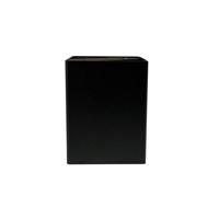 Stalen meubelpoot zwart vierkant 8 bij 8 cm en hoogte 10 cm - thumbnail