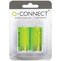 Q-CONNECT batterij, alkaline, C,blister van 2 stuks - thumbnail
