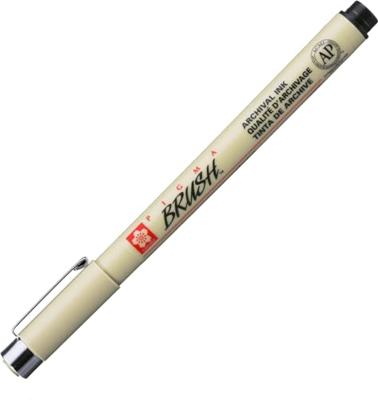 Sakura bruhspen Pigma Brush, zwart