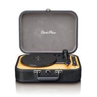 Retro Bluetooth® platenspeler met ingebouwde luidsprekers Zwart - thumbnail