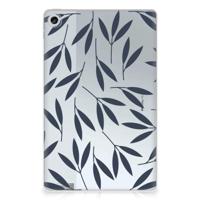 Lenovo Tab M10 Plus (3e generatie) | Siliconen hoesje | Leaves Blue - thumbnail