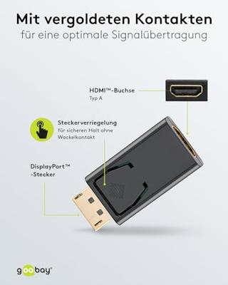 goobay Adapter DisplayPort > HDMI