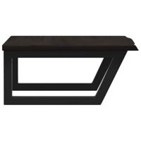 Badkamer wandschap staal en massief eikenhout - thumbnail