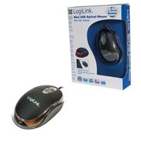LogiLink Mouse optical USB Mini with LED muis USB Type-A Optisch 800 DPI - thumbnail