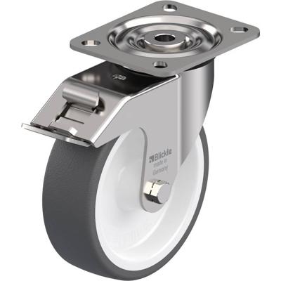 Blickle LX-POTH 125G-FI Zwenkwiel met rem Wieldiameter: 125 mm Draagvermogen (max.): 250 kg 1 stuk(s)