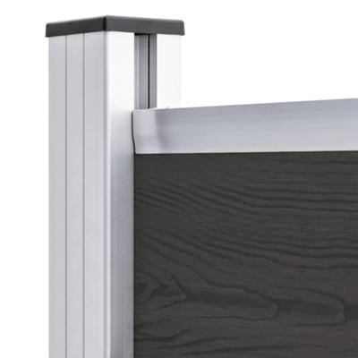 Schuttingpaneel 95x186 cm HKC zwart