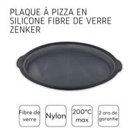 Ronde pizzapan - ZENKER - Ø 36 cm - Glasvezel siliconen - Zwart - thumbnail