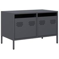 Tv-meubel 68x39x43,5 cm koudgewalst staal antracietkleurig - thumbnail