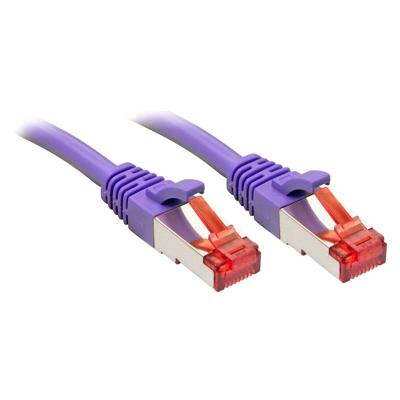 LINDY 47824 RJ45 Netwerkkabel, patchkabel CAT 6 S/FTP 2.00 m Violet Snagless 1 stuk(s)