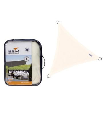 Platinum | Dreamsail Waterproof Schaduwdoek Driehoek 400 x 400 x 400 cm | Cream Platinum | Dreamsail Waterproof Schaduwdoek Driehoek 400 x 400 x 400 cm | Cream