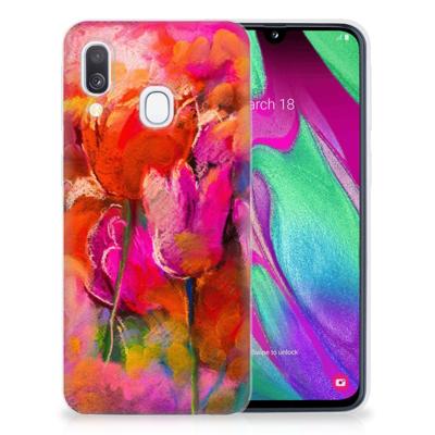 Smartphone hoesje Samsung Galaxy A40 Tulips