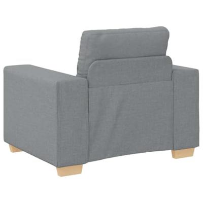 Fauteuil 60 cm stof lichtgrijs Fauteuil 60 cm stof lichtgrijs