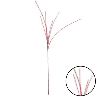 Countryfield kunsttak met 6 pluimen bordeaux 112 cm | 24 stuks