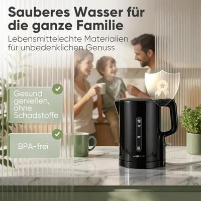 Clatronic WK 3835 waterkoker 1,7 l 2200 W Zwart