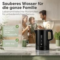Clatronic WK 3835 waterkoker 1,7 l 2200 W Zwart - thumbnail