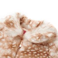 Kinderjas 116 kunstvacht cognackleurig - thumbnail