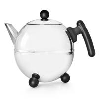 Bredemeijer Duet Bella Enkele theepot 1500 ml Zwart, Zilver - thumbnail