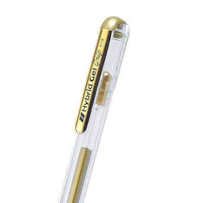 Gelschrijver pentel k118 grip m goud | 12 stuks