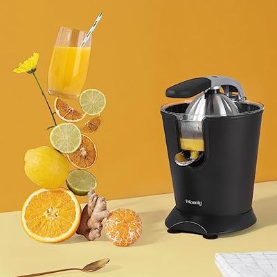 Citruspers - HKoeNIG - AGR82 - Elektrisch - 160 W - Stille inrichting - Matzwart en RVS
