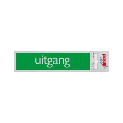 Route Alulook 165 x 44 mm Sticker uitgang groen Pickup - Pickup
