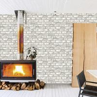 DUTCH WALLCOVERINGS behang bakstenen wit ew3104 - thumbnail