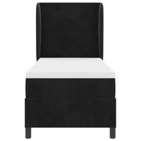 Boxspring bed met matras Zwart 80 x 200 cm Fluweel - thumbnail