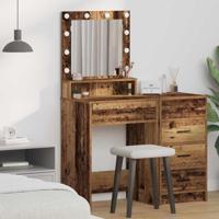 Kaptafel met lade Oud Hout 50 x 41 x 135 cm Bewerkt hout - thumbnail