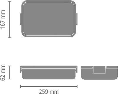 Brabantia Make & Take Bento lunchbox large, kunststof dark grey - thumbnail