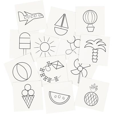 Creativ Company Memo kaarten wit, 13 paren