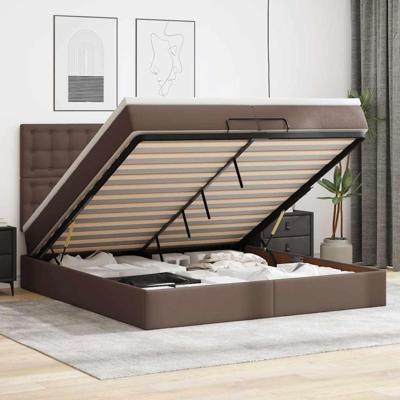 Ottoman bed met matrassen 180x200cm fluweel zwart