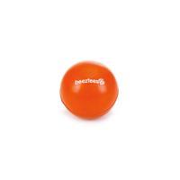 Rubber bal massief hondenspeeltje oranje 6.5 cm - thumbnail