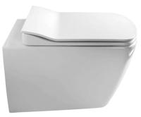 Closetzitting Boss & Wessing Flat Inox Scharnieren en Softclose Wit Boss & Wessing - thumbnail