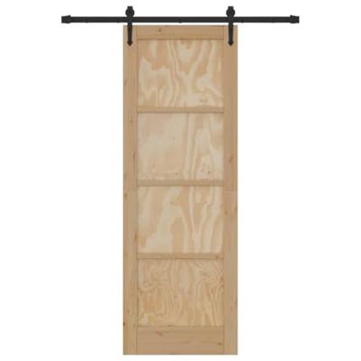 Schuifdeur met Hardware Set 'ORKDAL'Massief Vurenhout