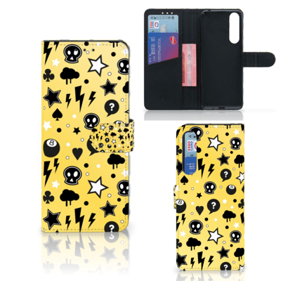Telefoonhoesje met Naam Sony Xperia 1 II Punk Geel