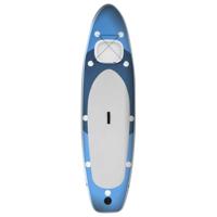 VidaXL Stand up paddleboardset opblaasbaar 300x76x10 cm zeeblauw - thumbnail