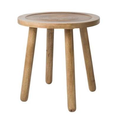 Zuiver Ronde Bijzettafel 'Dendron' Mangohout, 43cm