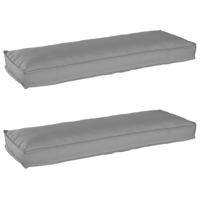 VidaXL Pallet kussen set 2 pcs grijs 120 x 40 x 8 cm oxford stof - thumbnail