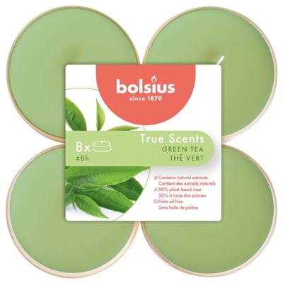 Bolsius Maxilichten True Scents Green Tea 8 Stuks 8 uur Bolsius Maxilichten True Scents Green Tea 8 Stuks 8 uur