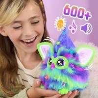 Furby Galaxy, spraakgestuurd knuffeldier dat oplicht in het donker, interactief speelgoed, vanaf 6 jaar - thumbnail